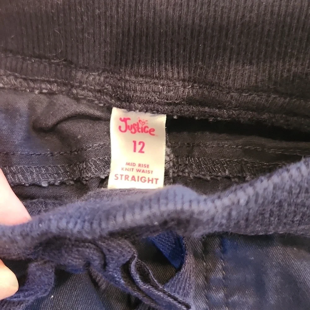Justice navy 3 pair uniform navy pants